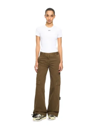 Off Stamp Ribbed Basic T-skjorter
