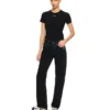 Off Stamp Ribbed Basic T-skjorter