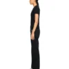 Off Stamp Ribbed Basic T-skjorter