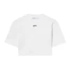 Off Stamp Ribbed Cropped T-skjorte