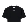 Off Stamp Ribbed Cropped T-skjorte