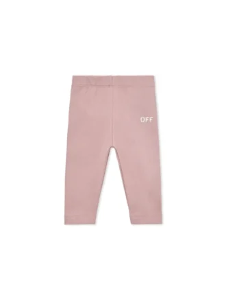 Off Stamp ribbestrikkede leggings