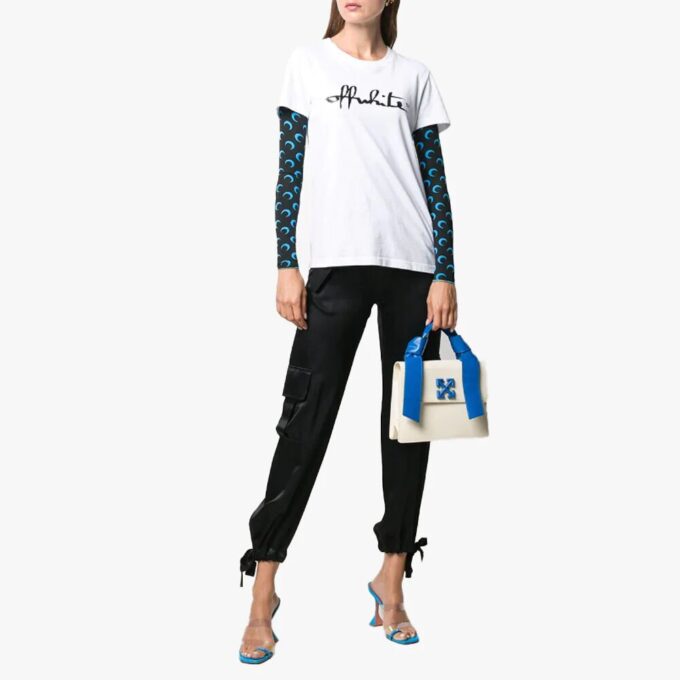 Off-White 2.8 Jitney skulderveske blå hvit