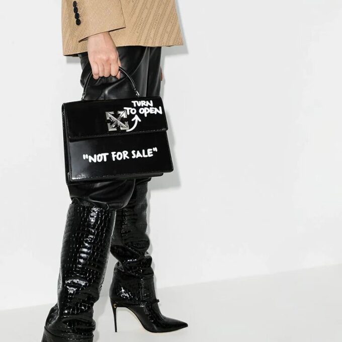 Off-White 2.8 Jitney svart håndveske