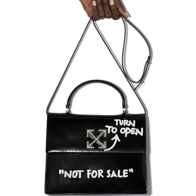 Off-White 2.8 Jitney svart håndveske