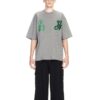 Off-White 23 Varsity Skate Shorts-sleeve T-shirt «Melange Grey»