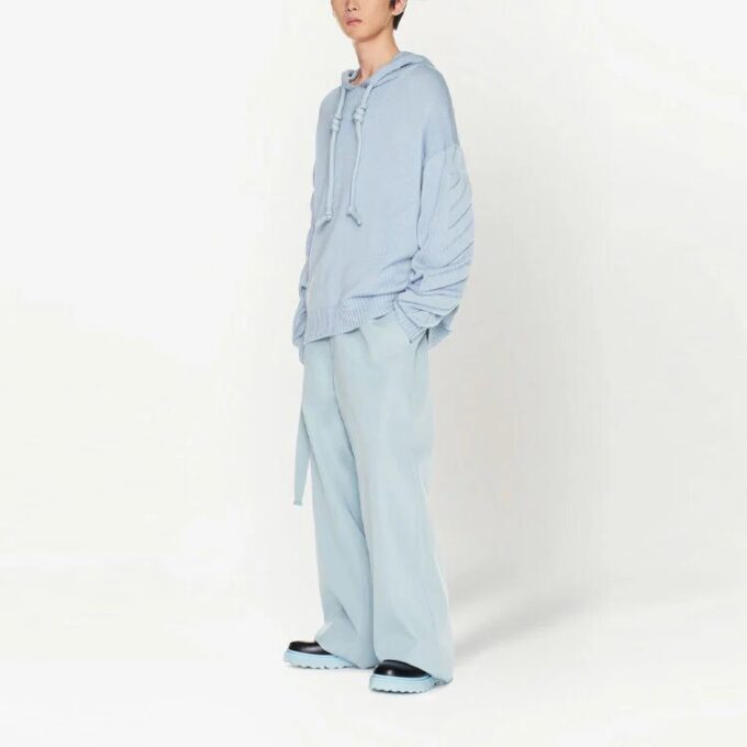 Off-White 3D Diag Knit Hoodie «Pale Blue»