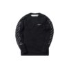 Off-White 3D-trykt, uthult pil-T-skjorte med lange ermer for menn
