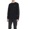 Off-White 3D-trykt, uthult pil-T-skjorte med lange ermer for menn