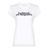 Off-White Alphabet Slogan Logo-trykk, kort ermet, slim fit-versjon, hvit