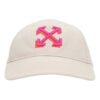 Off-White Arrow-brodert gabardine-baseballcap «White»