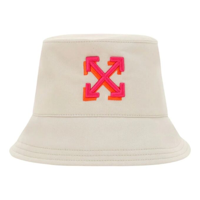 Off-White Arrow Bucket Hat «Beige Fuchsia»