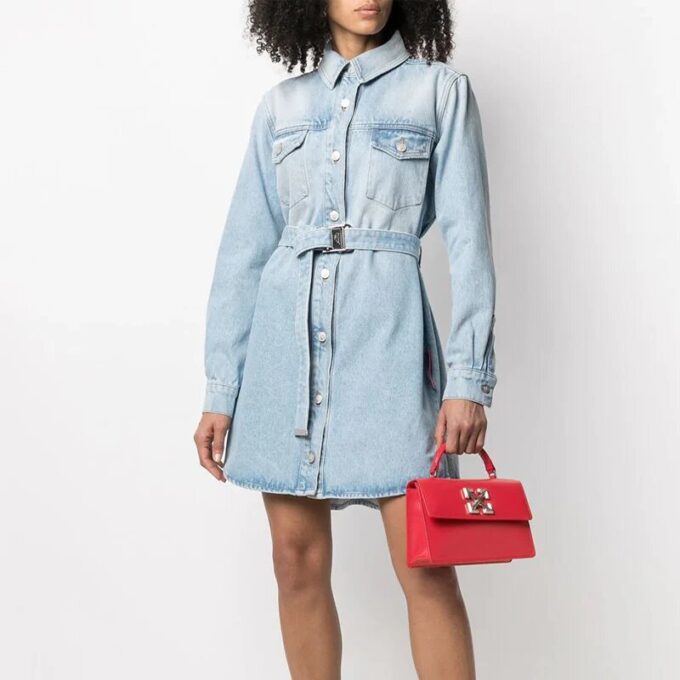 Off-White Arrow Mini-håndveske Rød