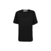 Off-White Arrow Pattern Rundhalset genser med korte ermer, slim fit-versjon, svart