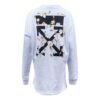 Off-White Arrow Rundhalset Hvit Hettegenser