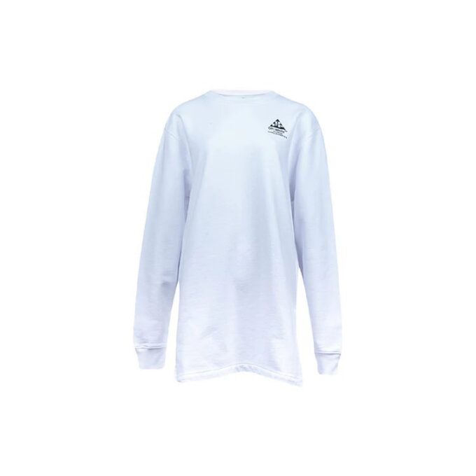 Off-White Arrow Rundhalset Hvit Hettegenser