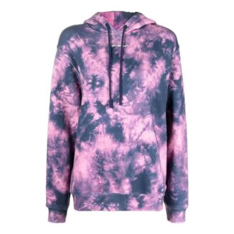 Off-White Arrows Motif Tie Dye-hettegenser «Pink Blue»