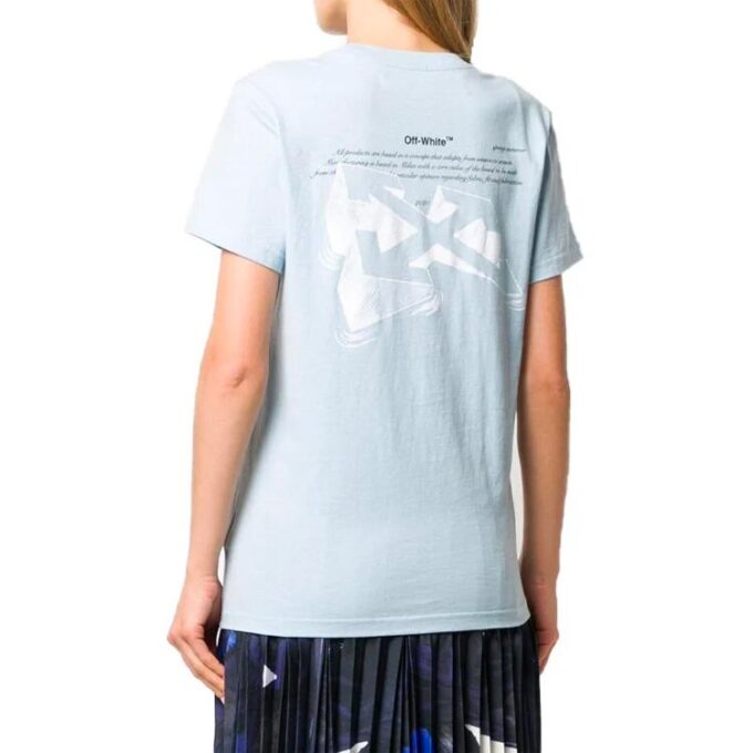 Off-White Arrows Sketch-trykk, kort ermet