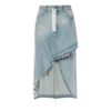 Off-White asymmetrisk Denim-skjørt «Blue»