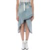 Off-White asymmetrisk Denim-skjørt «Blue»