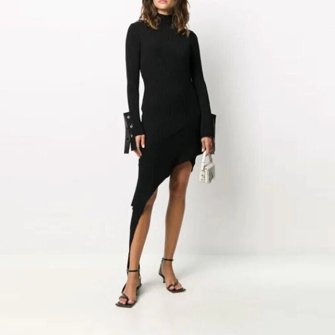 Off-White asymmetrisk kjole «Svart»