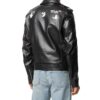 Off-White asymmetrisk svart jakke for menn