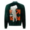 Off-White Aviator-jakke i grønt med logo for menn
