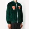 Off-White Aviator-jakke i grønt med logo for menn