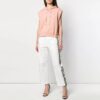 Off-White avtakbare ermer, casual, løs passform, rosa