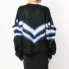 Off-White avtakbare ermer, fargeblokker, V-hals, svart