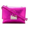 Off-White Binder Clip Metallic Pink skulderveske
