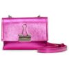 Off-White Binder Clip Metallic Pink skulderveske