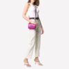 Off-White Binder Clip Metallic Pink skulderveske