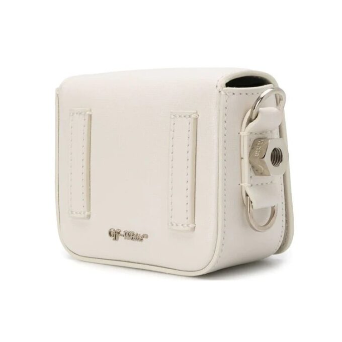 Off-White Binder Clip Series håndveske, liten, hvit