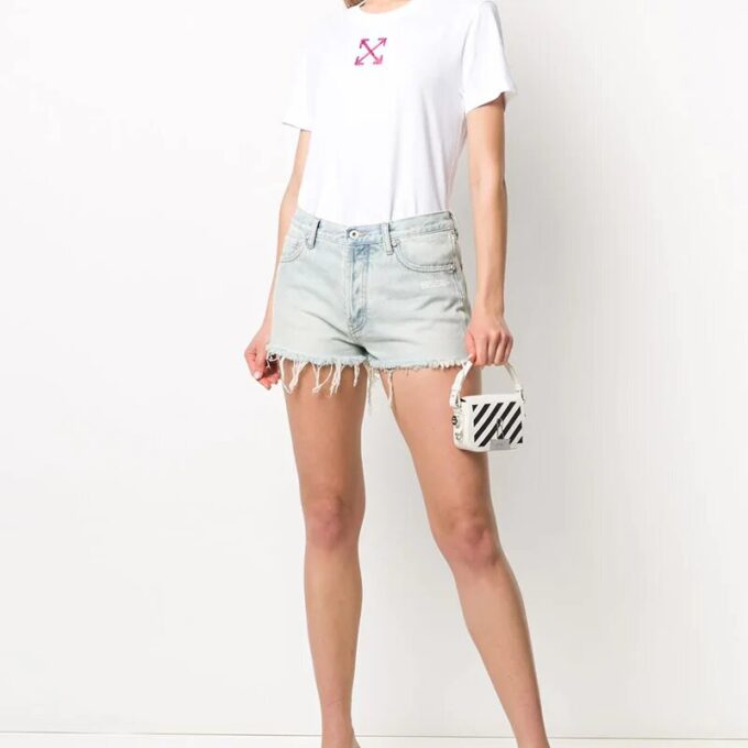 Off-White Binder Clip Series håndveske, liten, hvit