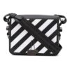 Off-White Binder Clip Stripe Skulderveske Messenger Bag Svart Hvit