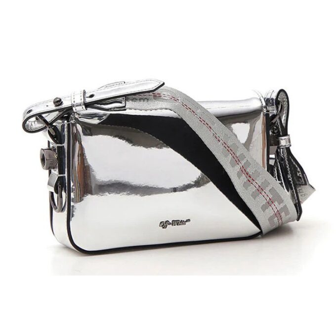 Off-White Binder skinnveske med kryssrem «Silve»