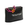 Off-White Block Pouch Quote Clutch Bag «Black»