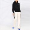 Off-White Blomst Brodert Pil-Hettegenser Svart