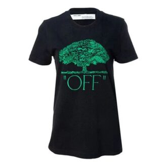 Off-White Bomull Kort ermet Svart