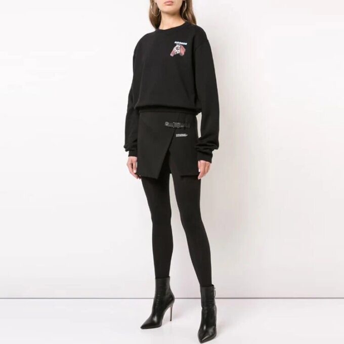 Off-White bomulls-genser med hestelogo