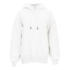 Off-White bomullsgenser med hette, hvit