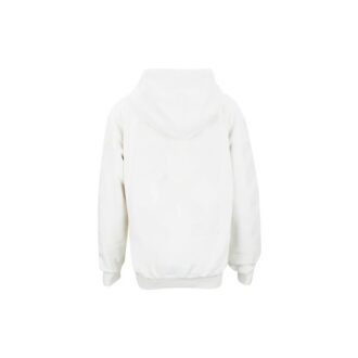 Off-White bomullsgenser med hette, hvit