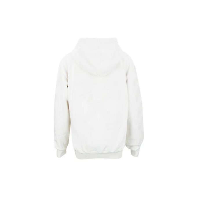 Off-White bomullsgenser med hette, hvit