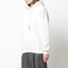 Off-White bomullsgenser med hette, hvit
