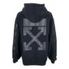Off-White bomullsgenser med hette, svart