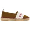 Off-White Bookish Slip-On Espadrilles «Brown White»