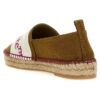 Off-White Bookish Slip-On Espadrilles «Brown White»