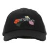 Off-White brodert baseballcap i kanvas «Black»
