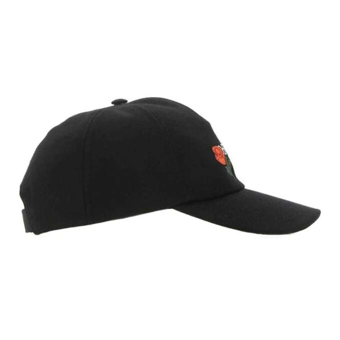 Off-White brodert baseballcap i kanvas «Black»
